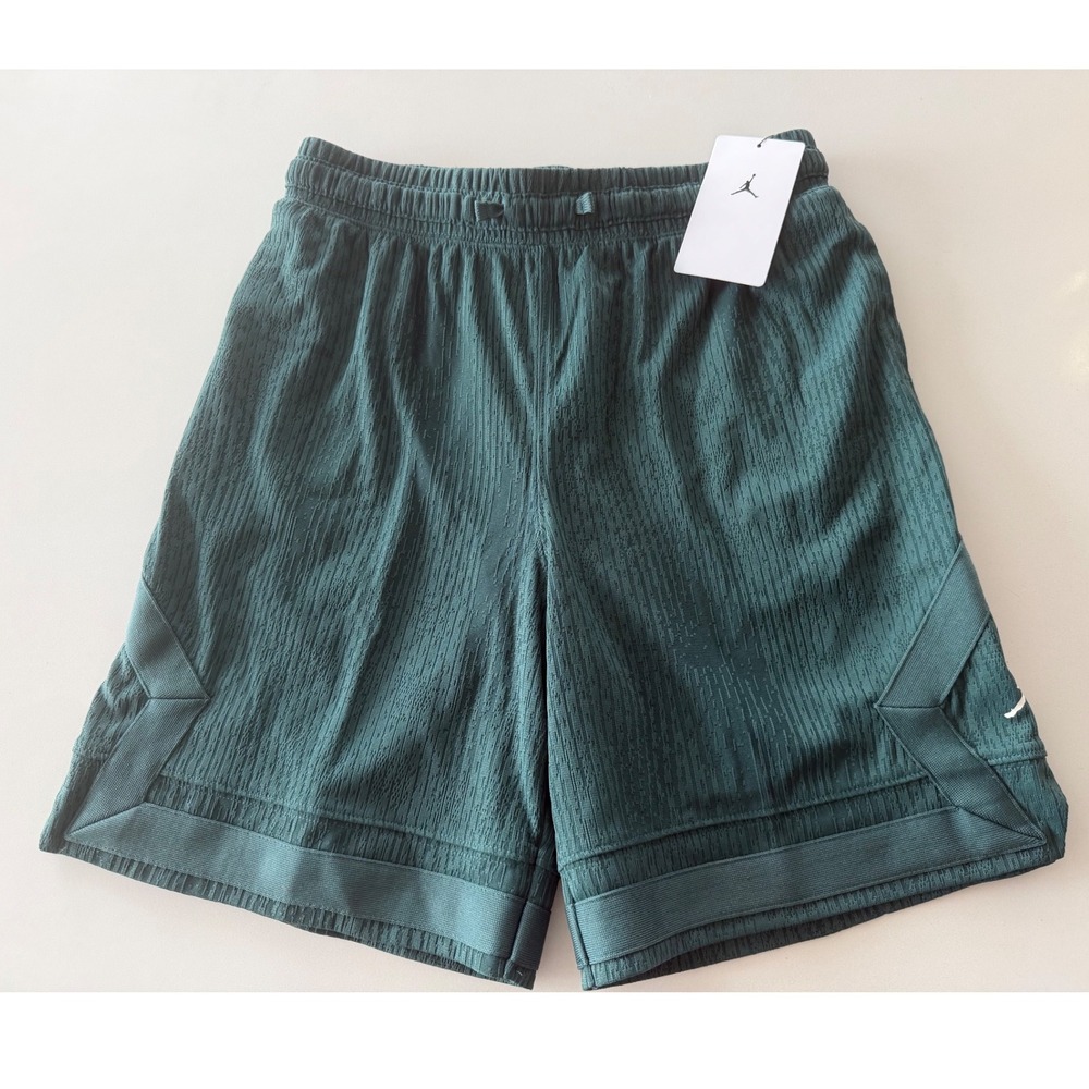 Jordan Shorts Kids Large Basketball Mesh Teal Green NWT